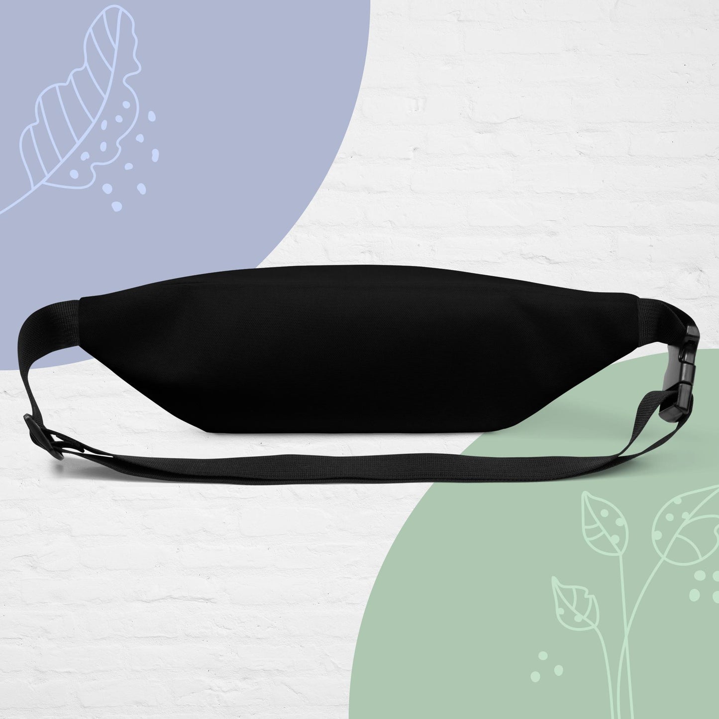Stylish Fanny Pack , Adjustable Waist Bag with Inner Pocket 'Improvisation - Music Octopus'