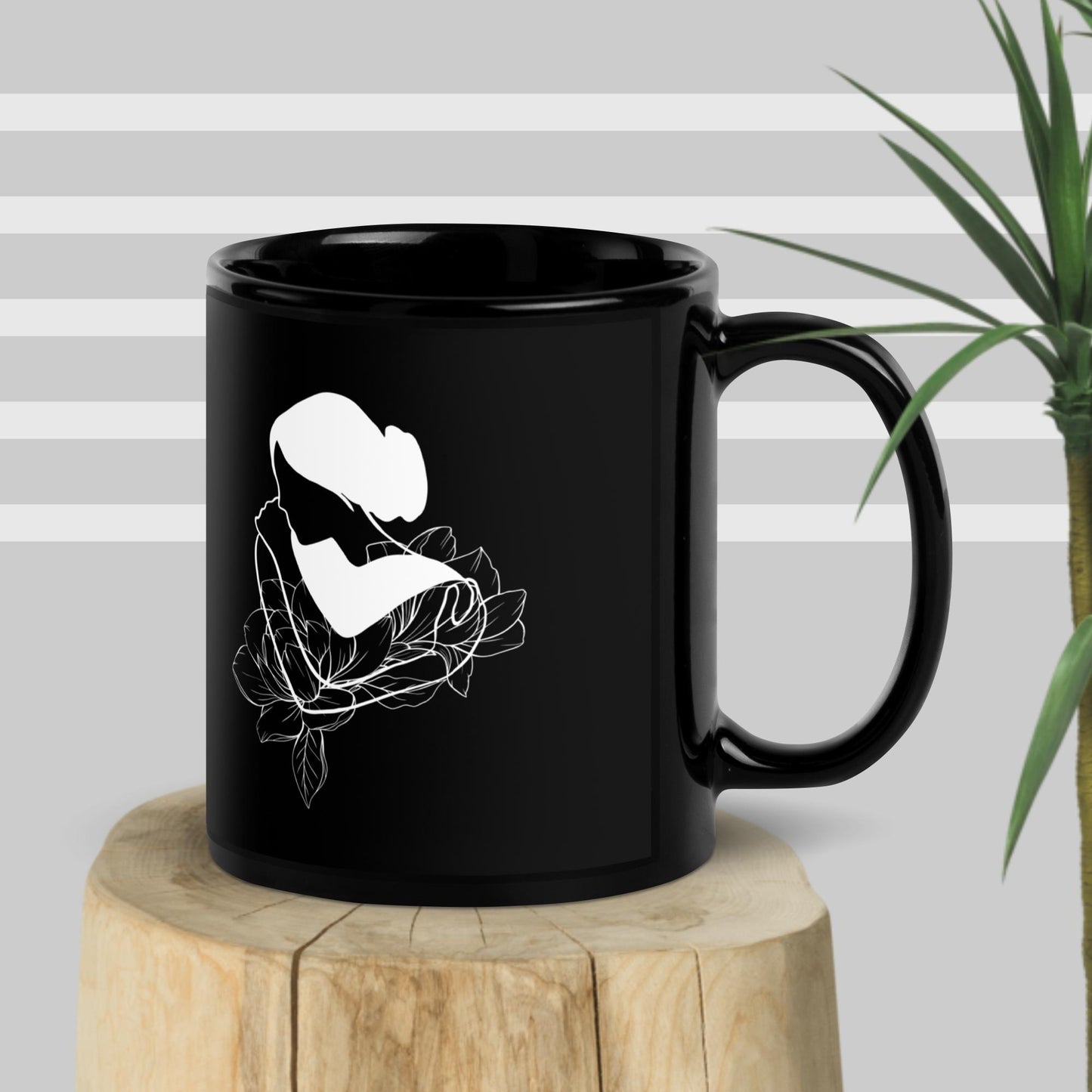 Inspirational Ceramic Mug with Glossy Finish, Uplifting Gift Idea, Motivational 'Self Acceptance'