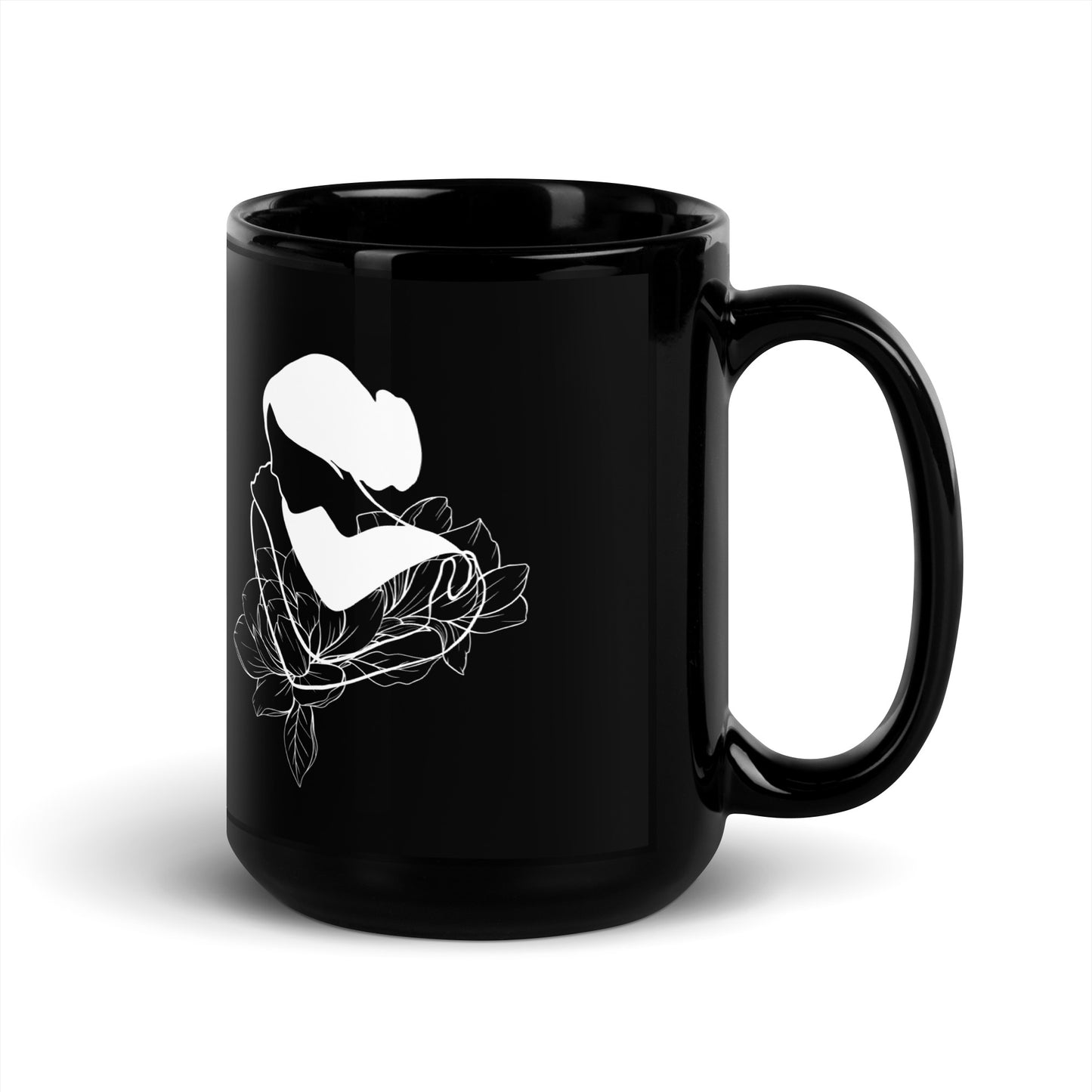 Inspirational Ceramic Mug with Glossy Finish, Uplifting Gift Idea, Motivational 'Self Acceptance'