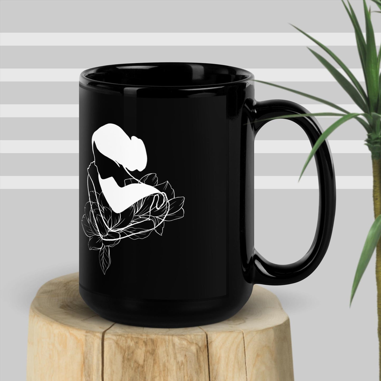 Inspirational Ceramic Mug with Glossy Finish, Uplifting Gift Idea, Motivational 'Self Acceptance'