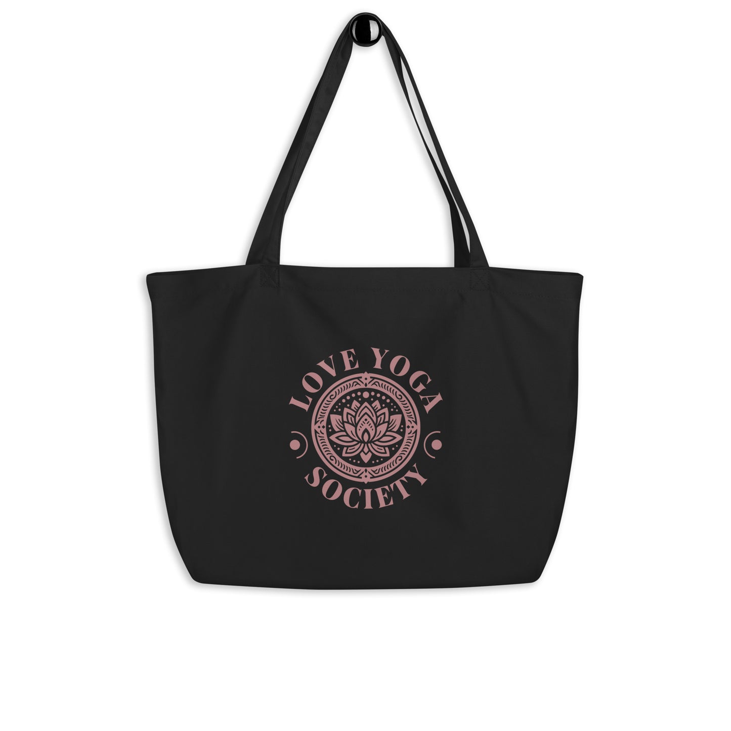 EcoTote Organic Cotton Bag - Reusable, Sustainable Shopping Tote, Eco-Friendly 'Love Yoga'