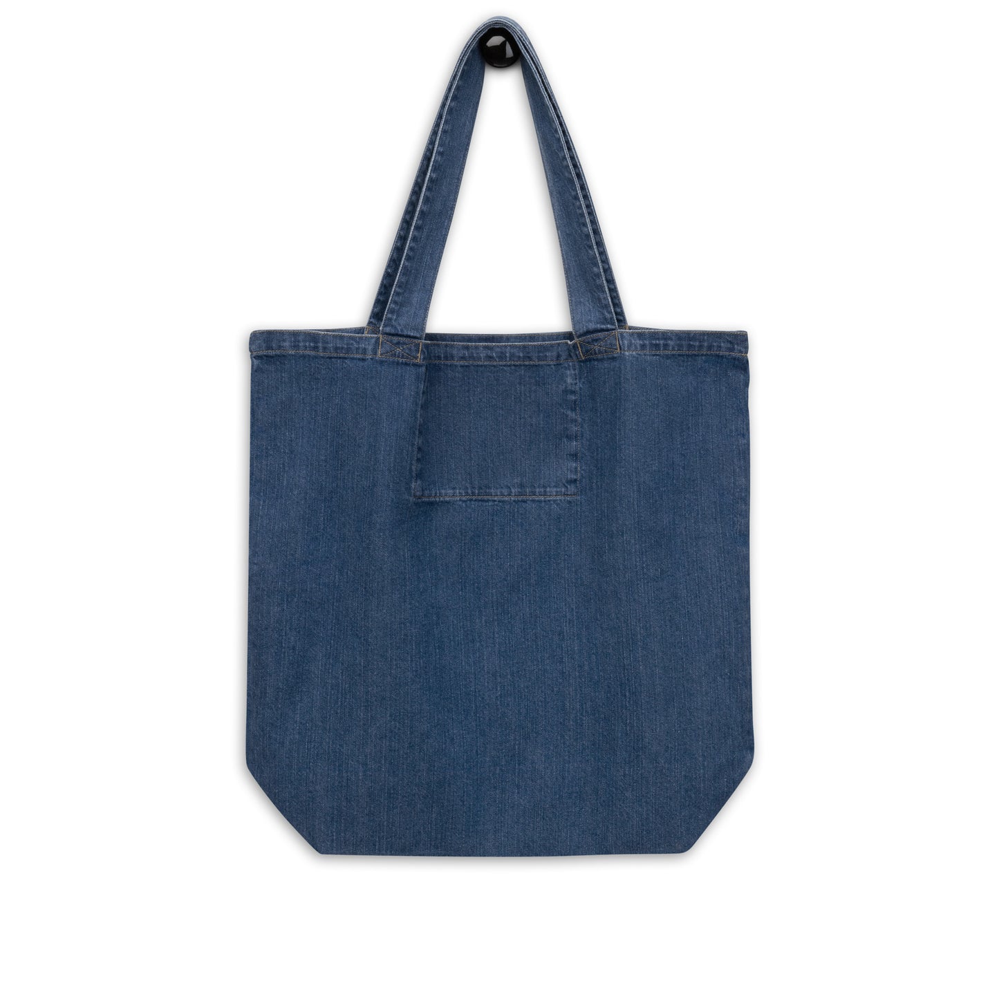 Eco Tote Denim Organic Cotton Bag - Reusable, Sustainable Shopping Tote, Eco-Friendly 'The Power of Mindfulness'
