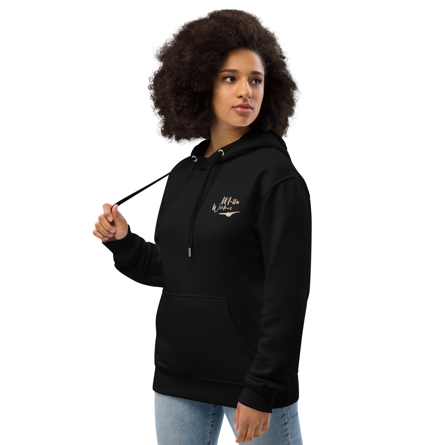 Organic Cotton Hoodie - Eco-Friendly, Soft, Sustainable 'Metta Wishes'