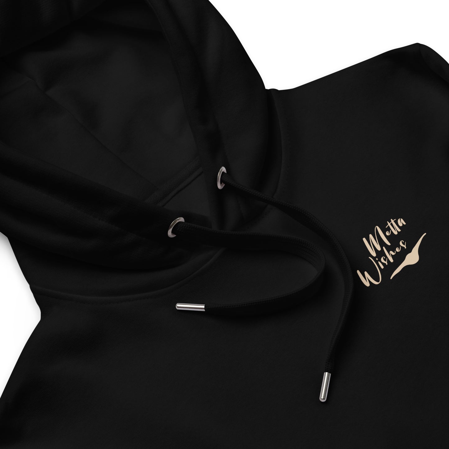 Organic Cotton Hoodie - Eco-Friendly, Soft, Sustainable 'Metta Wishes'