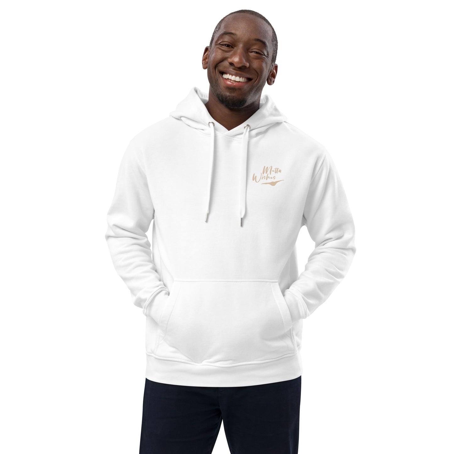 Organic Cotton Hoodie - Eco-Friendly, Soft, Sustainable 'Metta Wishes'