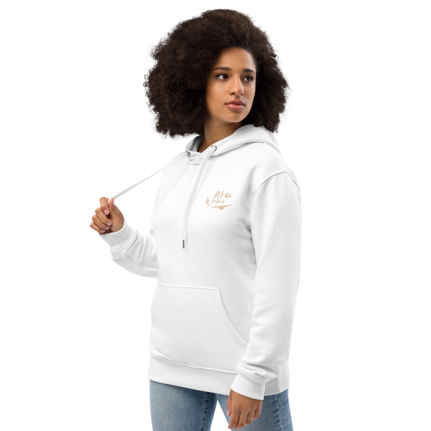 Organic Cotton Hoodie - Eco-Friendly, Soft, Sustainable 'Metta Wishes'
