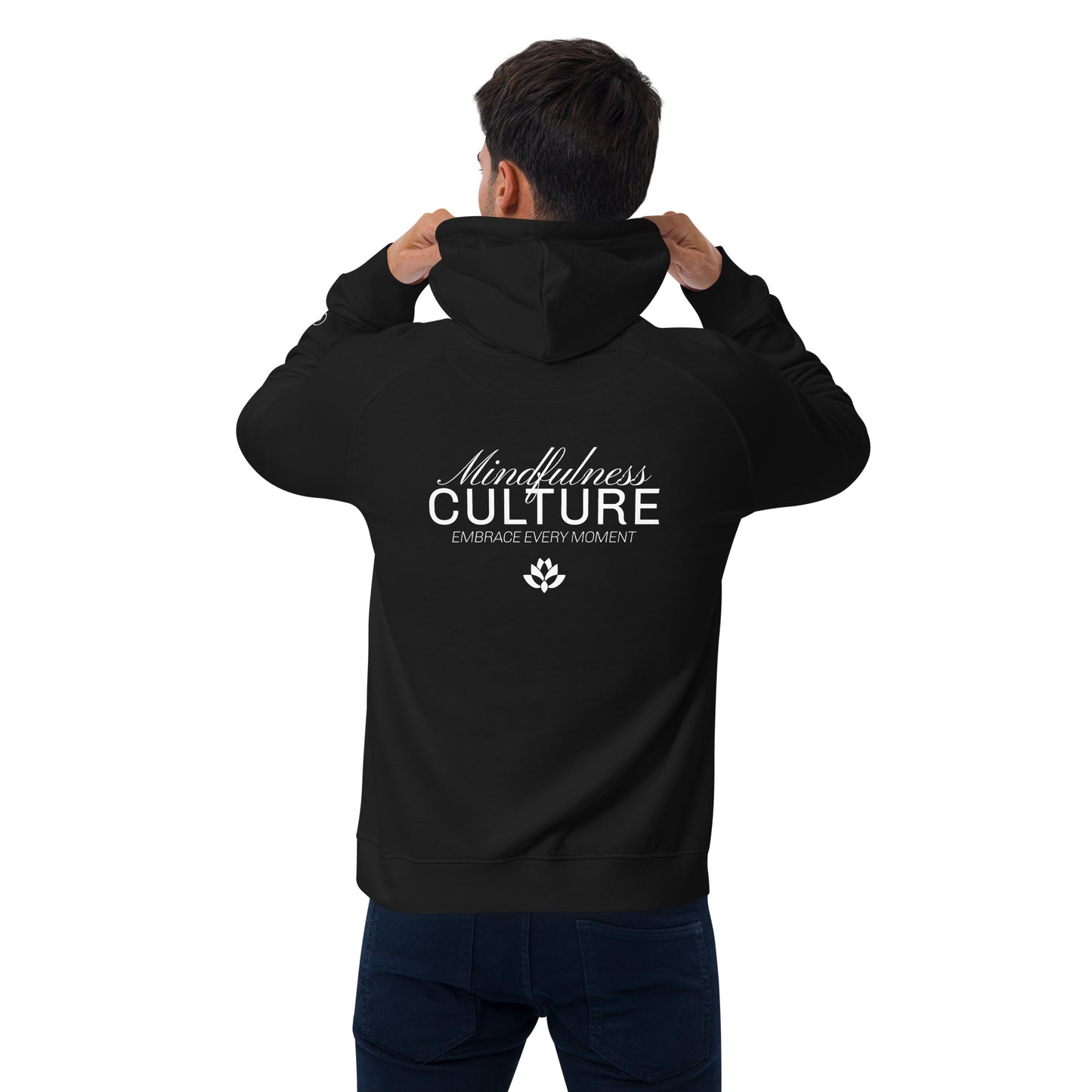 Organic Cotton Raglan Hoodie - Eco-Friendly, Soft, Sustainable 'Mindfulness Culture'