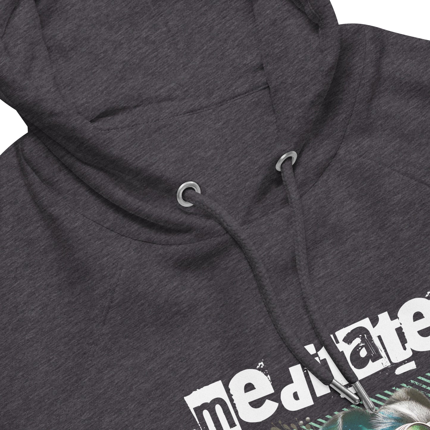 Organic Cotton Raglan Hoodie - Eco-Friendly, Soft, Sustainable 'Disturb Reality'