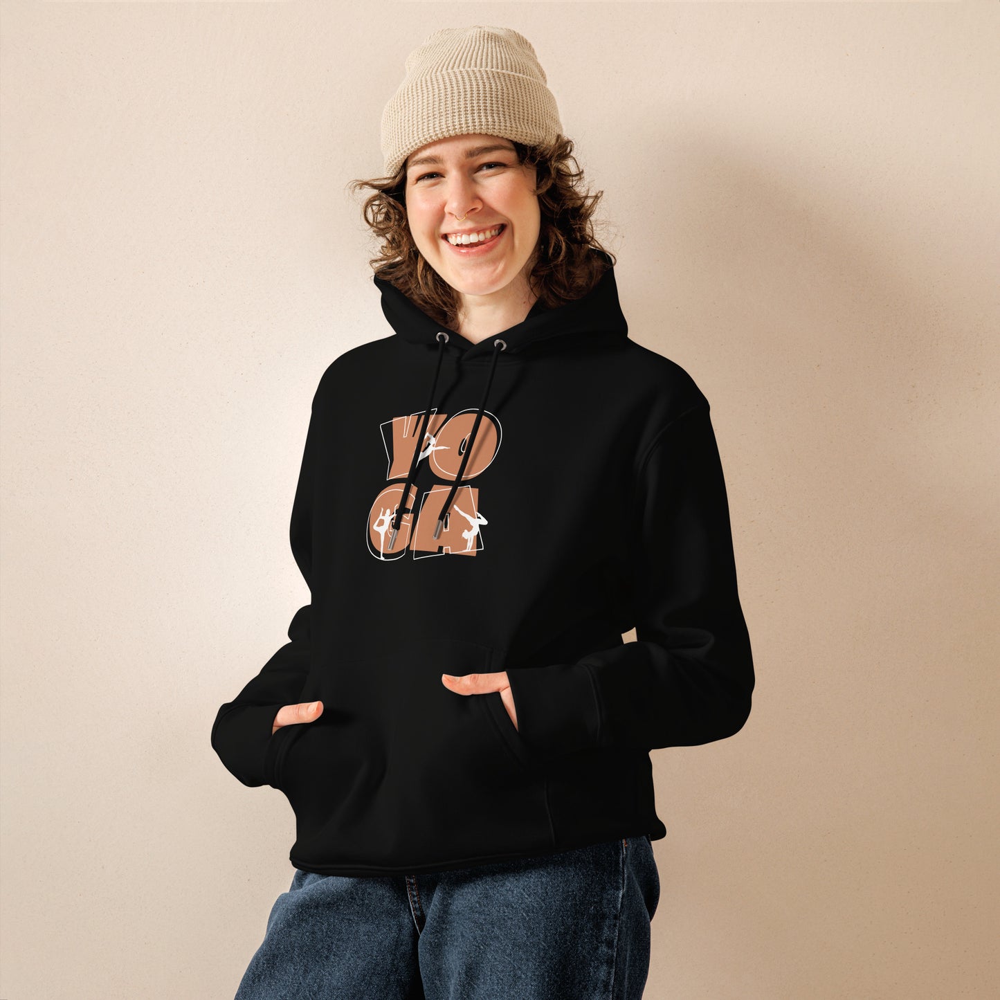 Organic Cotton Hoodie - Eco-Friendly, Soft, Sustainable 'Yoga People'
