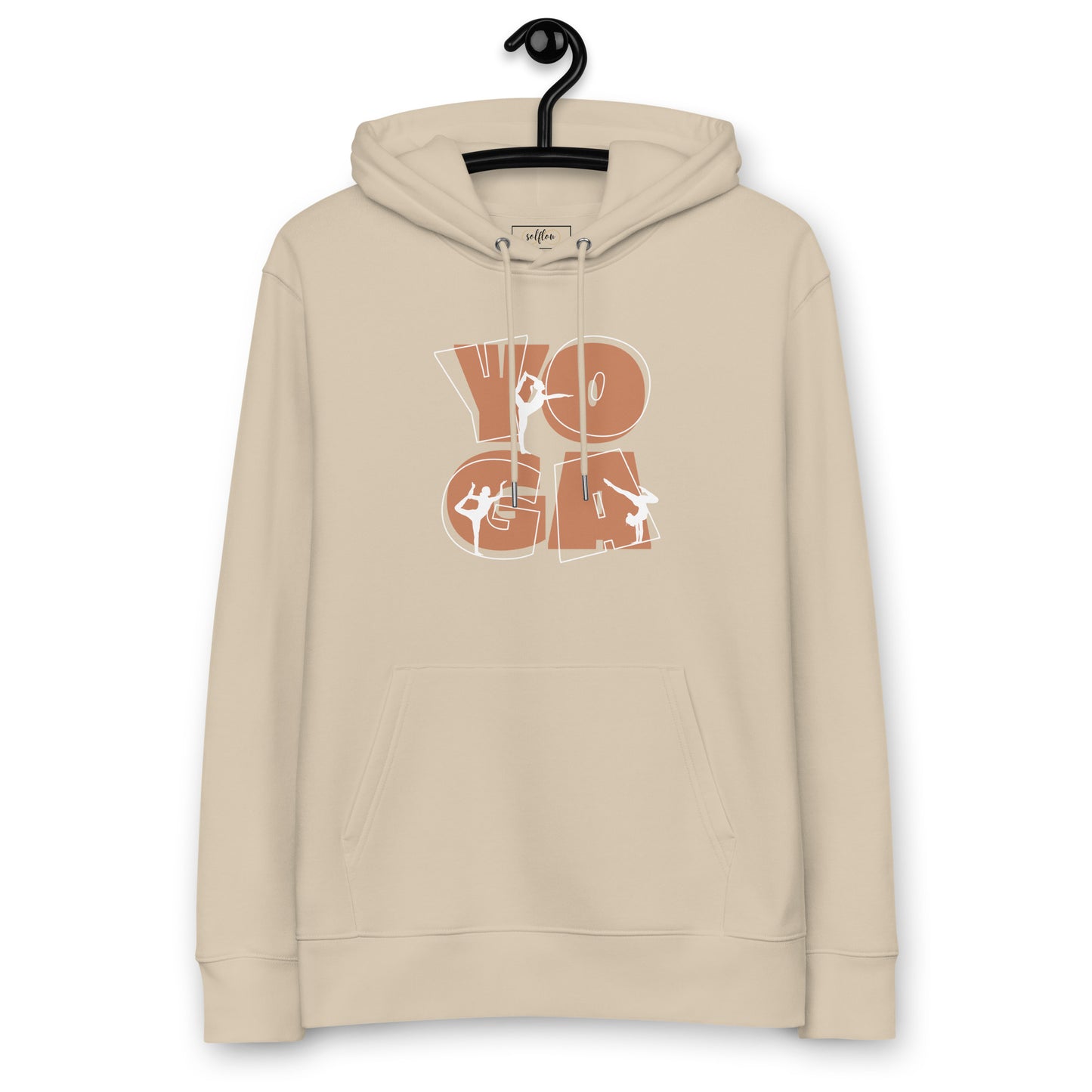 Organic Cotton Hoodie - Eco-Friendly, Soft, Sustainable 'Yoga People'