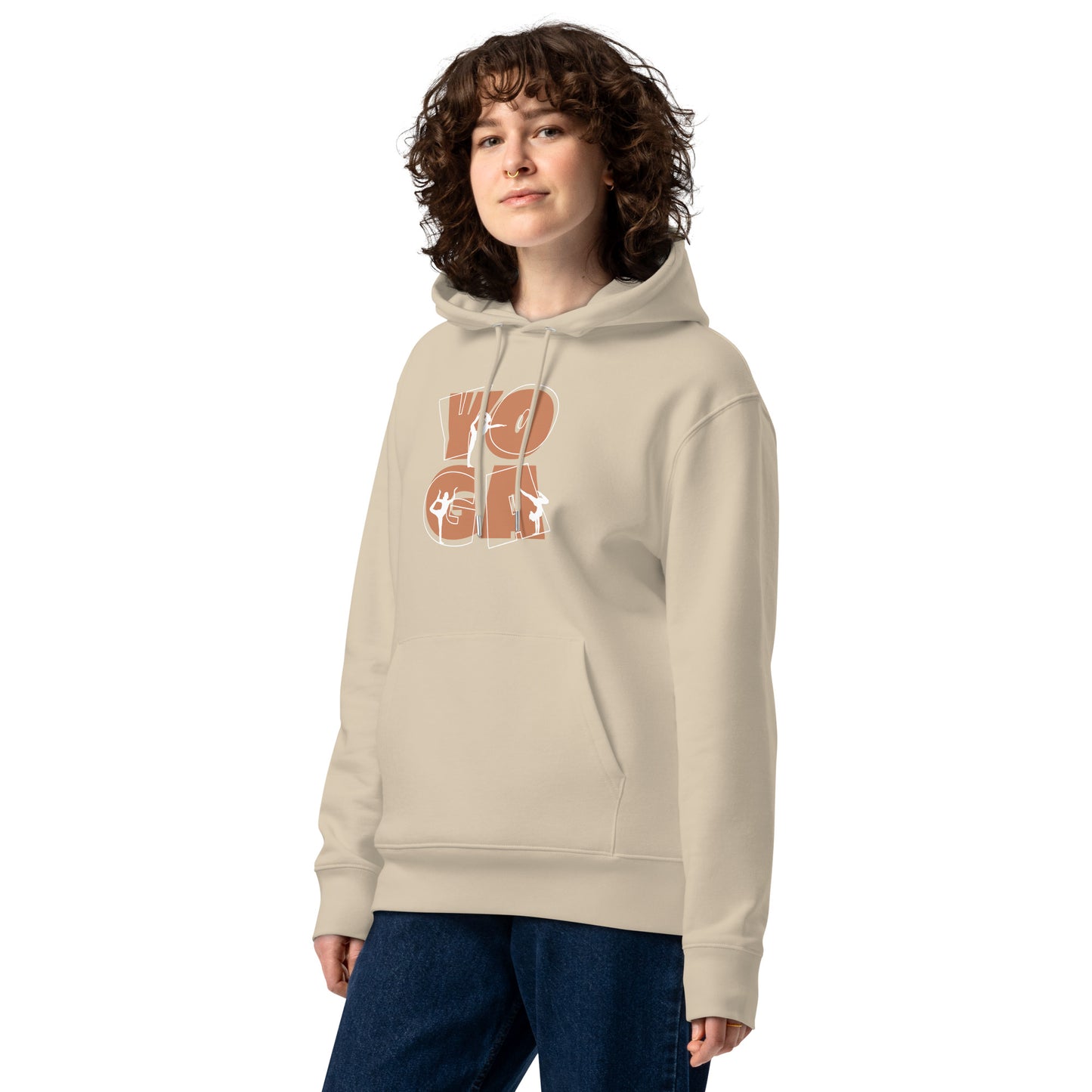 Organic Cotton Hoodie - Eco-Friendly, Soft, Sustainable 'Yoga People'