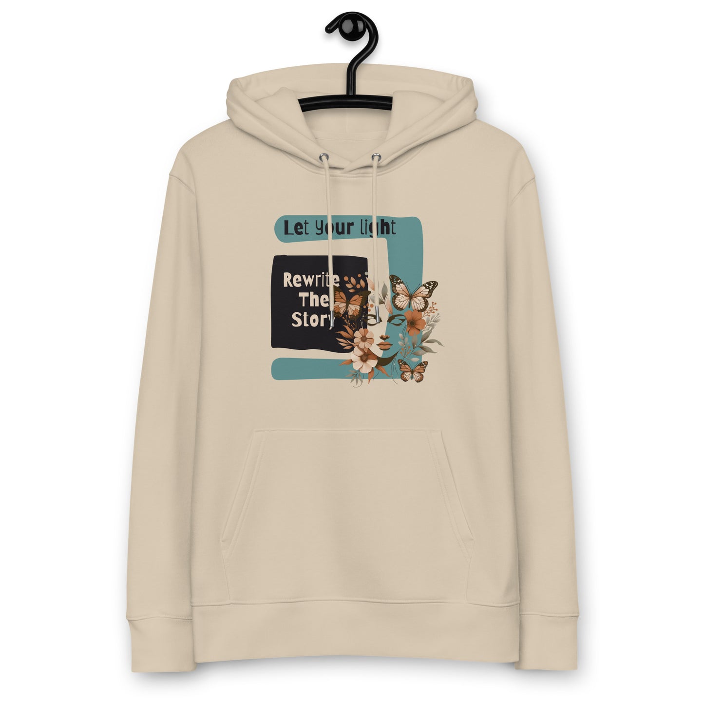 Organic Cotton Hoodie - Eco-Friendly, Soft, Sustainable 'Rewrite the story'