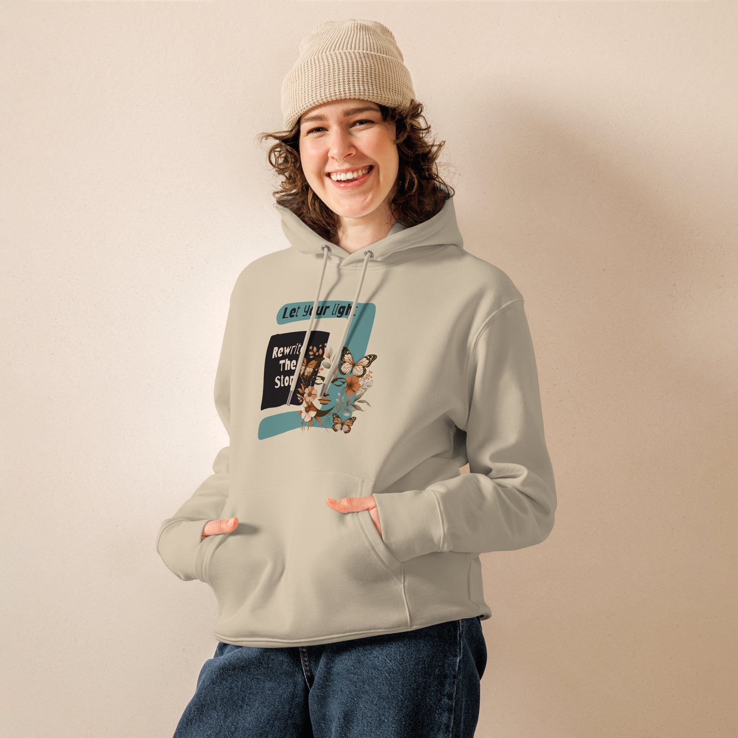 Organic Cotton Hoodie - Eco-Friendly, Soft, Sustainable 'Rewrite the story'