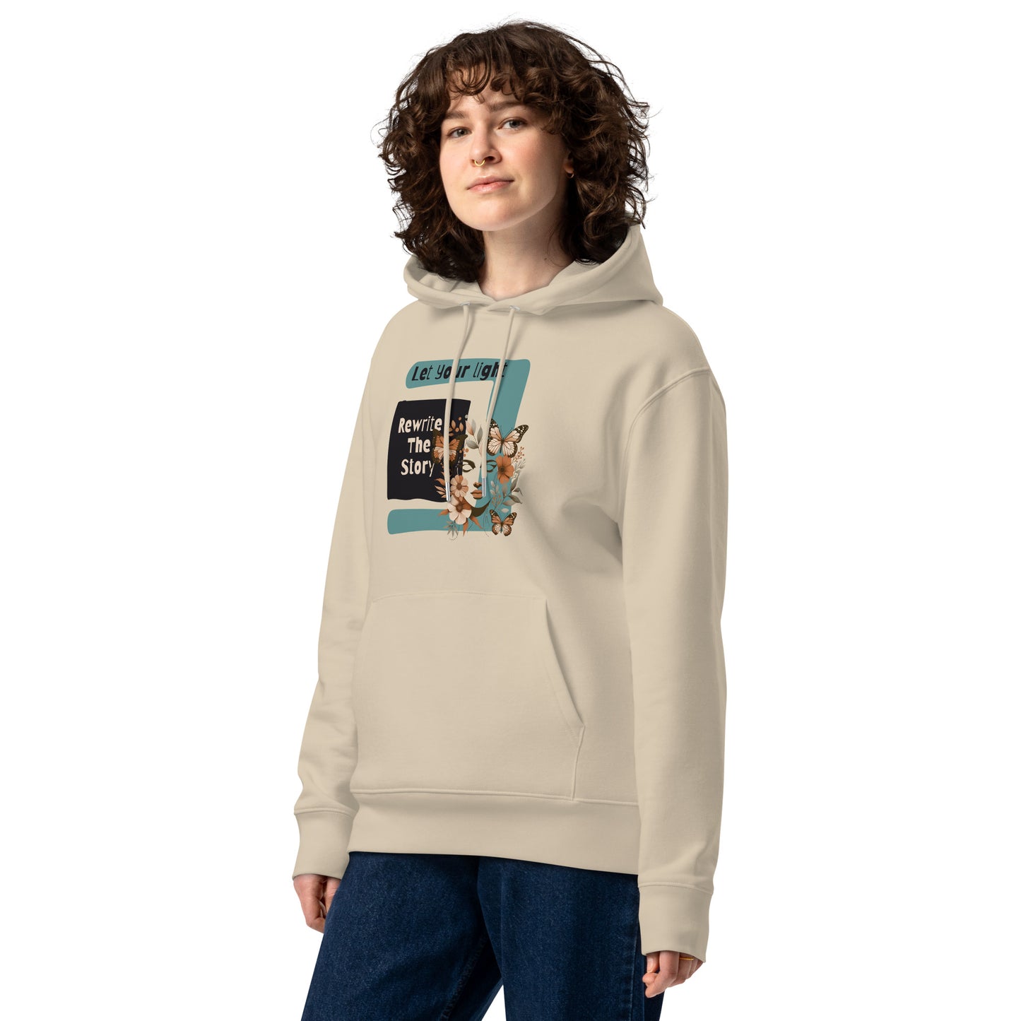 Organic Cotton Hoodie - Eco-Friendly, Soft, Sustainable 'Rewrite the story'