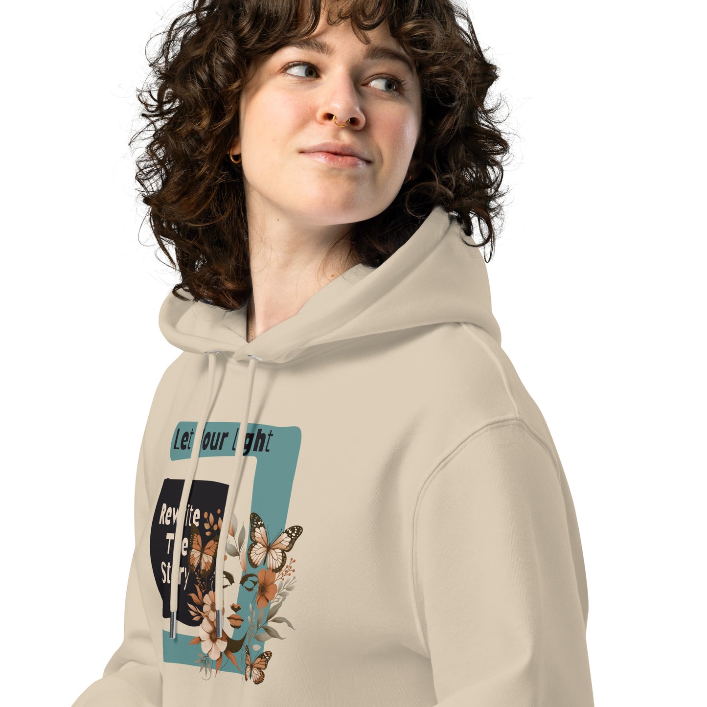 Organic Cotton Hoodie - Eco-Friendly, Soft, Sustainable 'Rewrite the story'