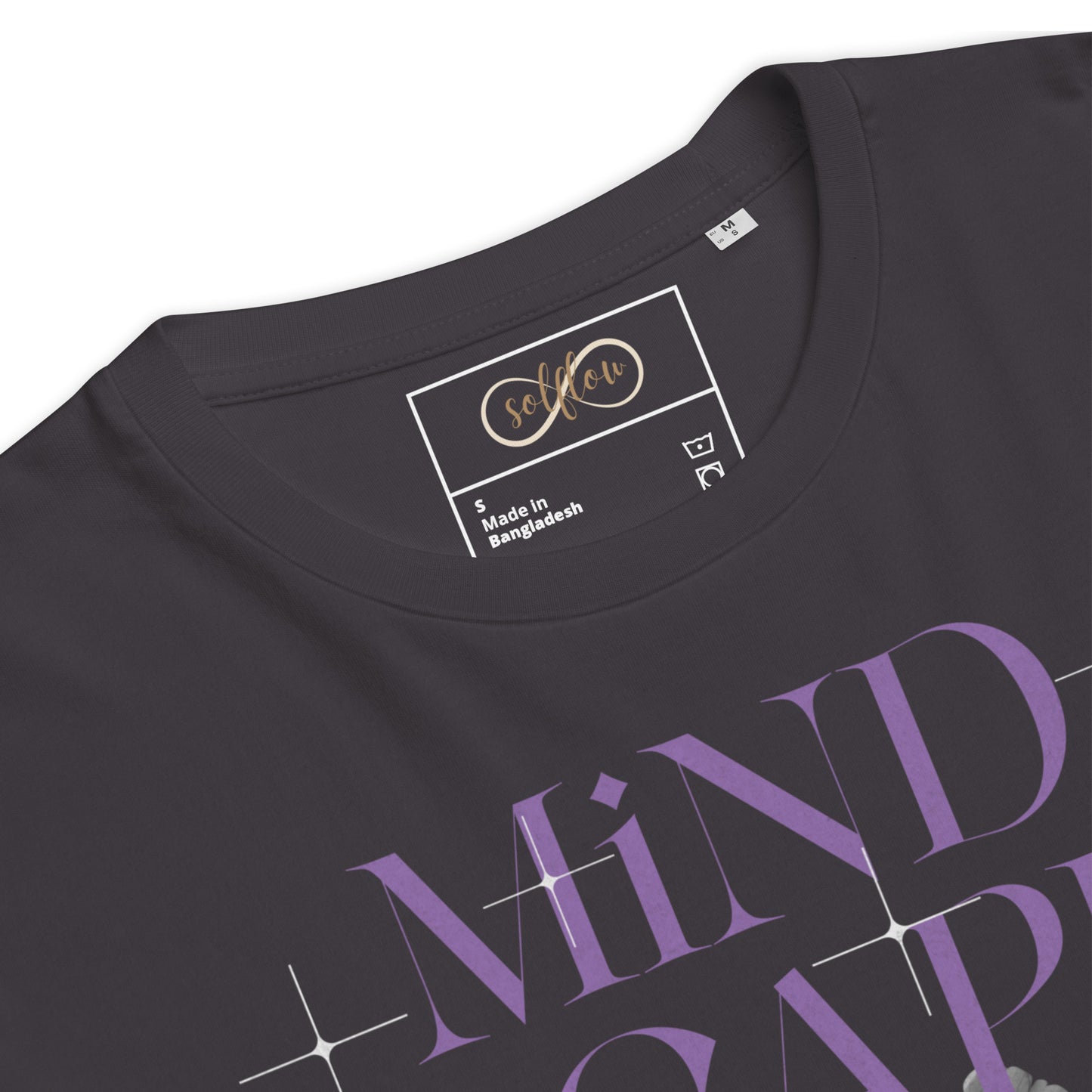 Unisex Organic Cotton T-Shirt - Eco-Friendly Minimalist Sustainable Tee 'Mindscape'
