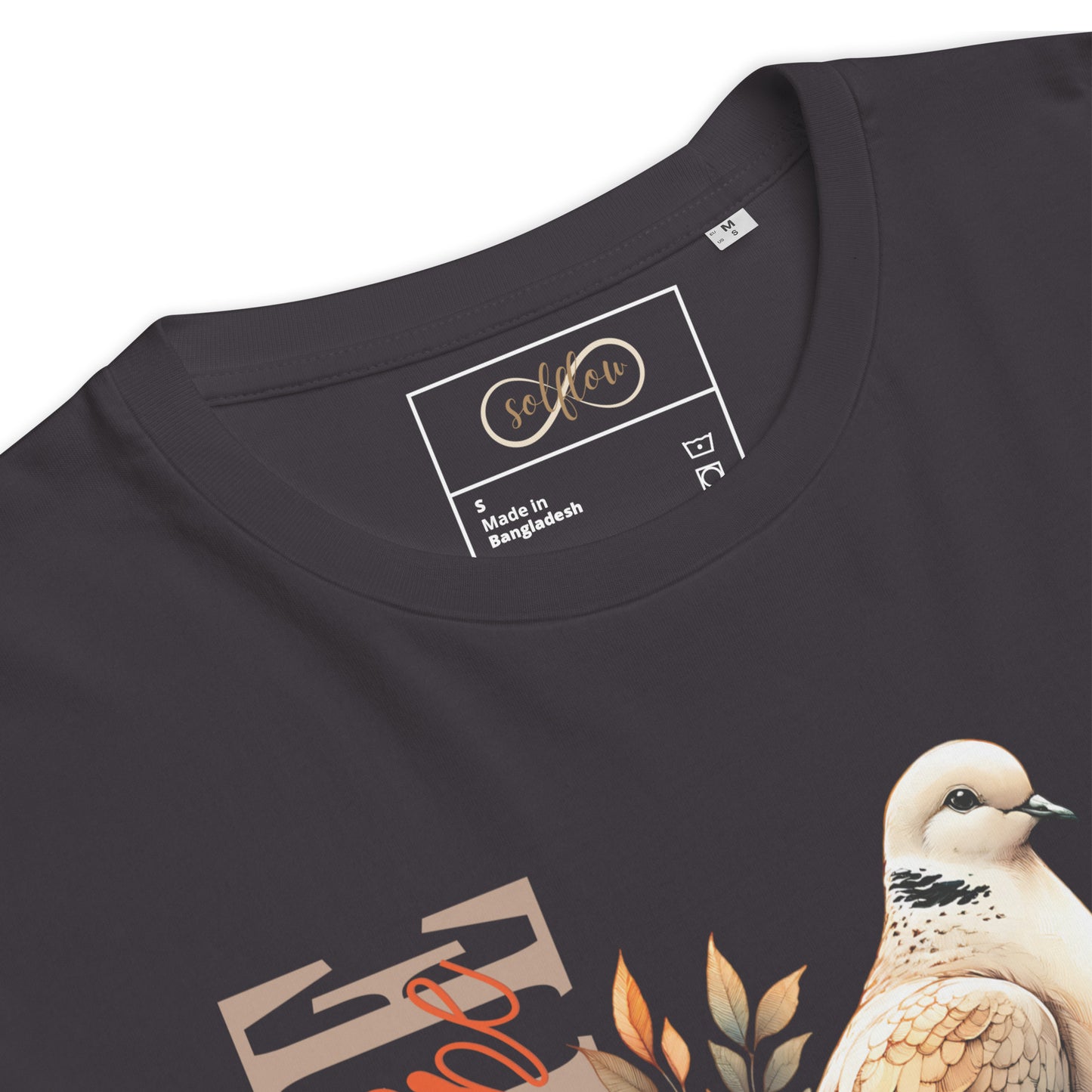 Unisex Organic Cotton T-Shirt - Eco-Friendly Minimalist Sustainable Tee 'Radiate Hope'