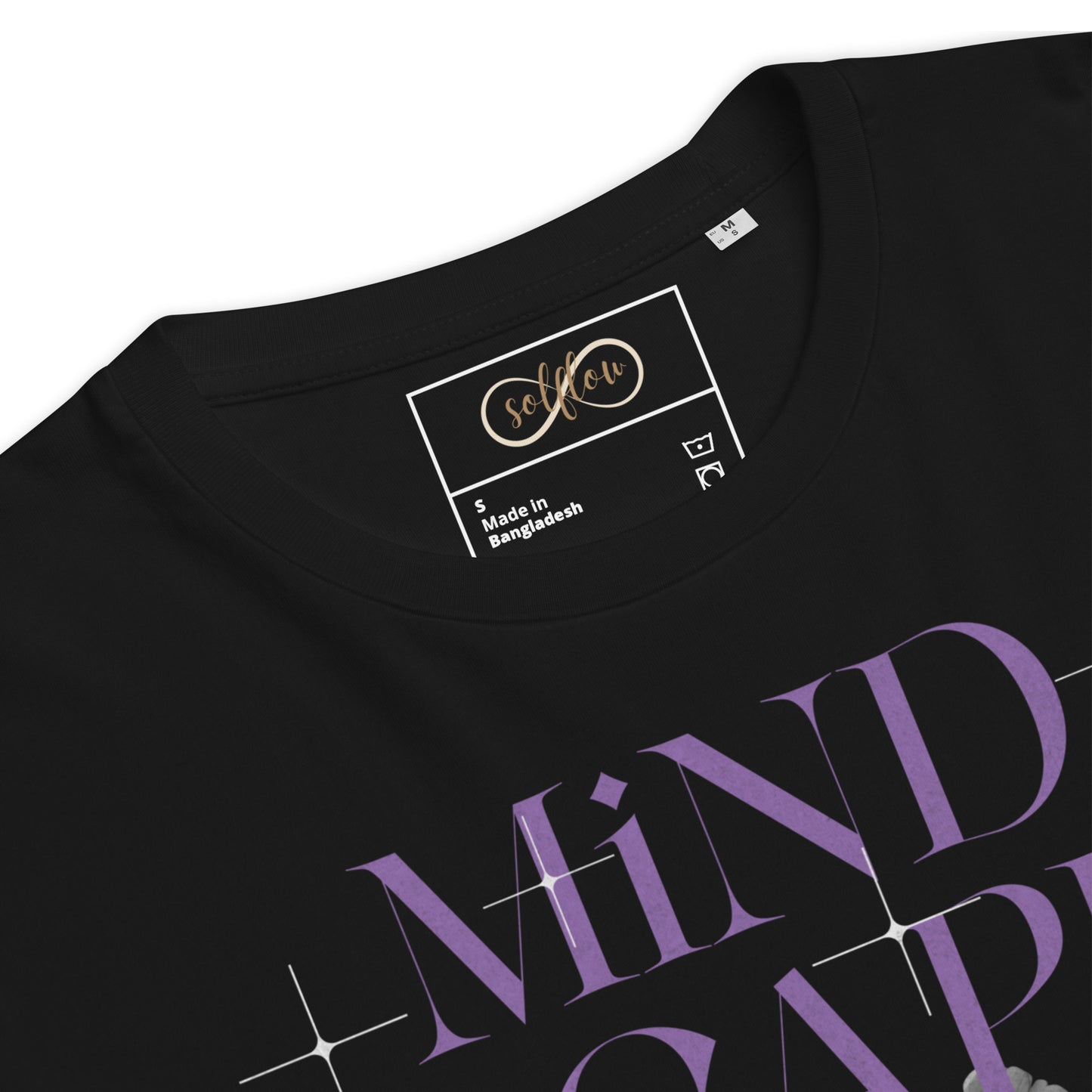 Unisex Organic Cotton T-Shirt - Eco-Friendly Minimalist Sustainable Tee 'Mindscape'