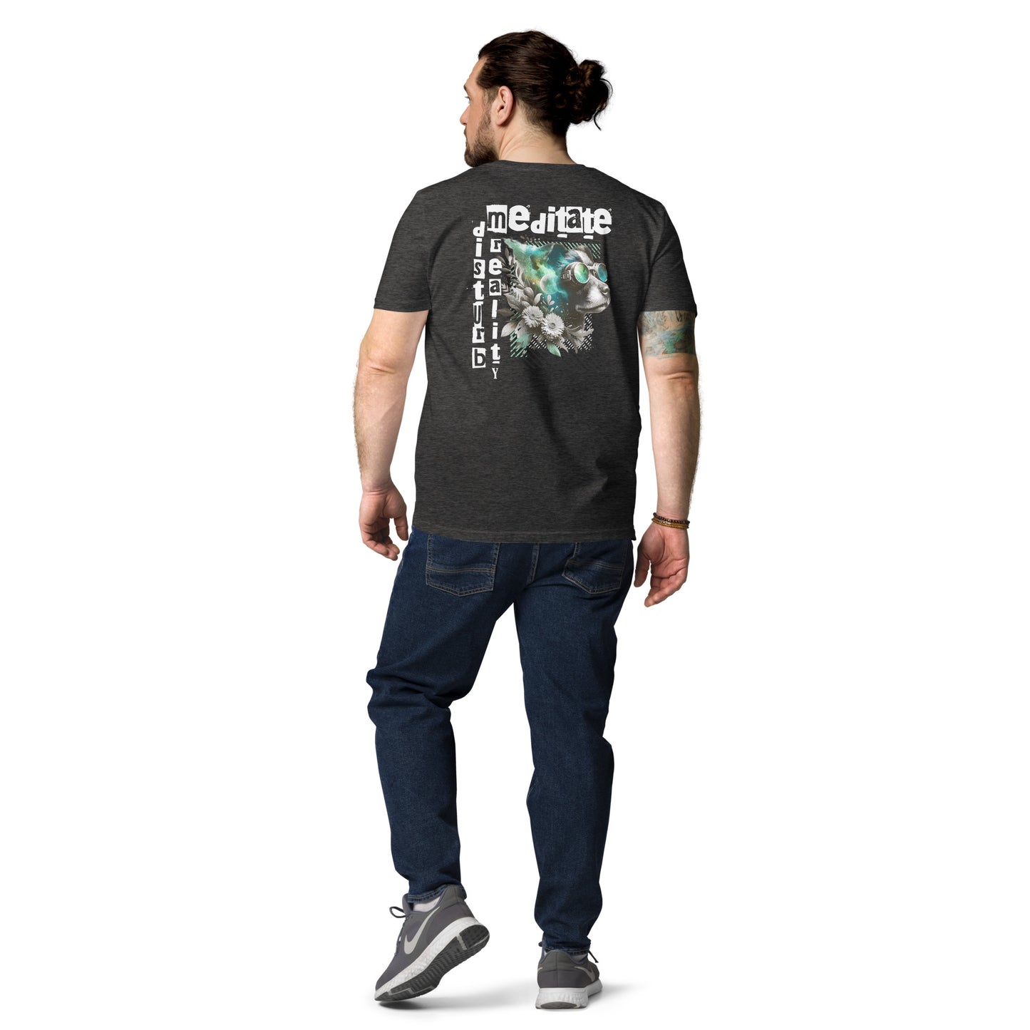 Unisex Organic Cotton T-Shirt - Eco-Friendly Minimalist Sustainable Tee 'Disturb Reality'