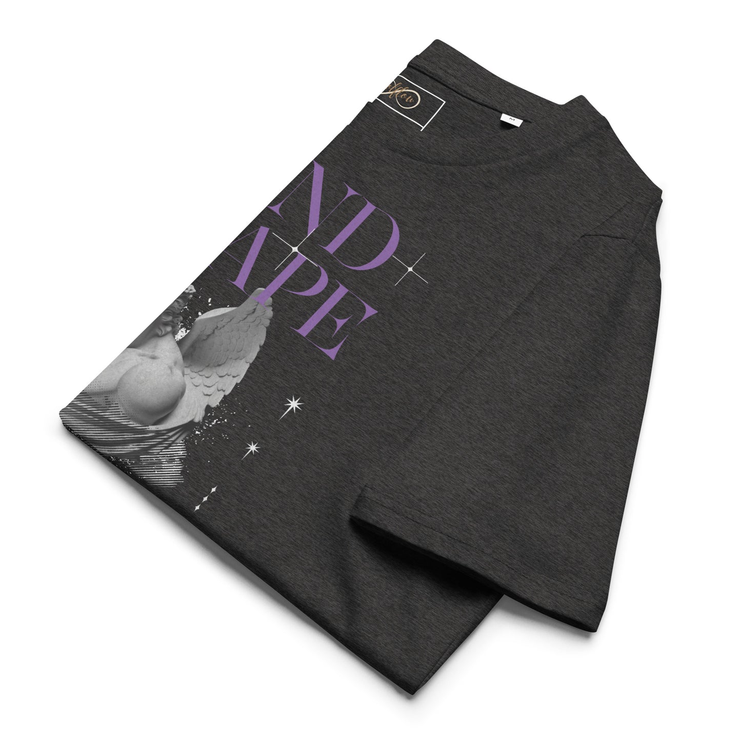 Unisex Organic Cotton T-Shirt - Eco-Friendly Minimalist Sustainable Tee 'Mindscape'