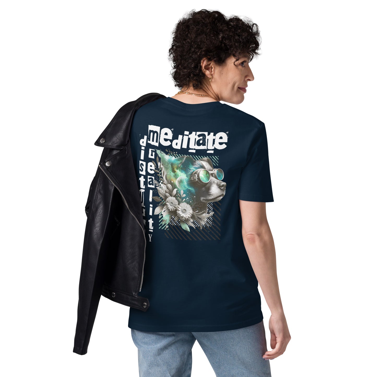 Unisex Organic Cotton T-Shirt - Eco-Friendly Minimalist Sustainable Tee 'Disturb Reality'