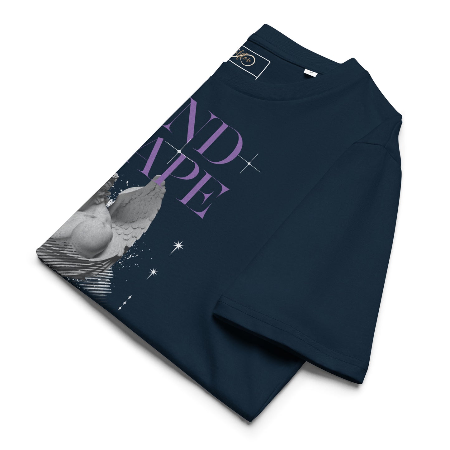 Unisex Organic Cotton T-Shirt - Eco-Friendly Minimalist Sustainable Tee 'Mindscape'