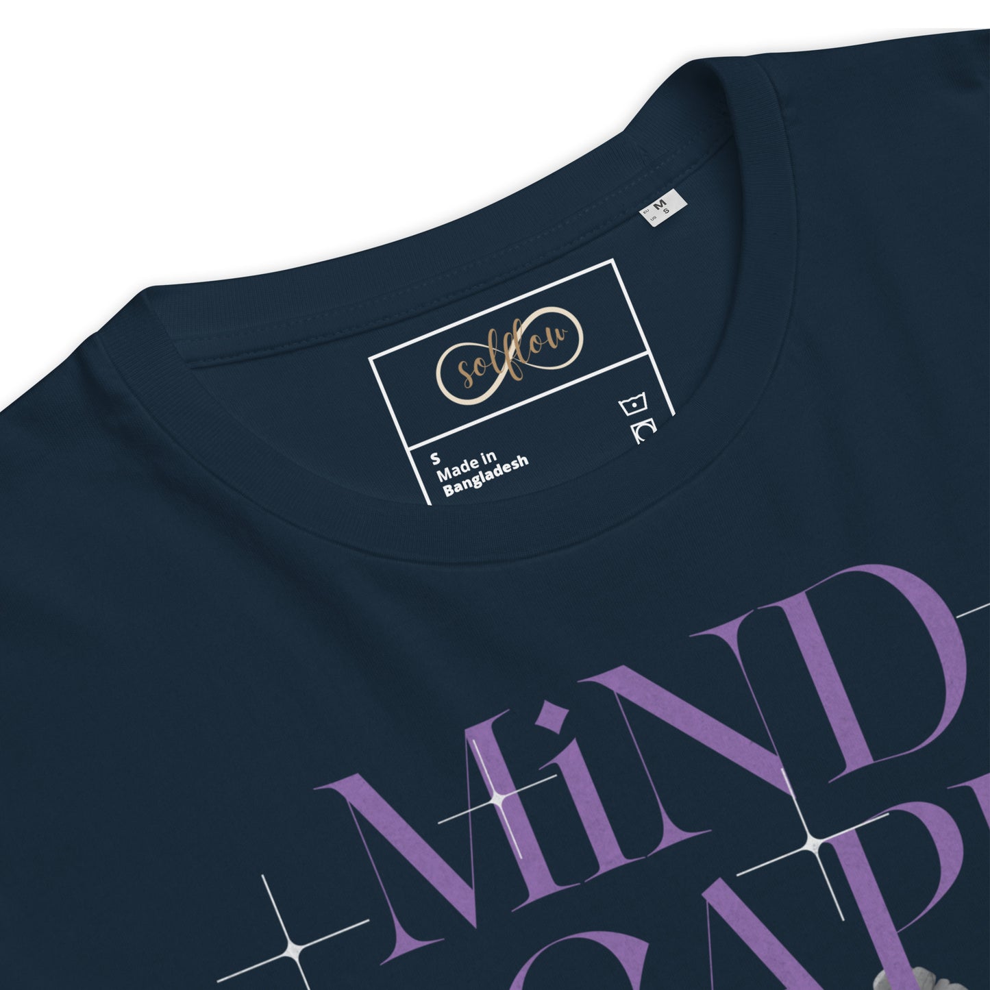 Unisex Organic Cotton T-Shirt - Eco-Friendly Minimalist Sustainable Tee 'Mindscape'