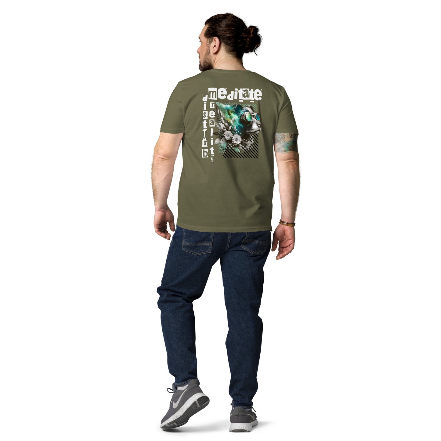 Unisex Organic Cotton T-Shirt - Eco-Friendly Minimalist Sustainable Tee 'Disturb Reality'
