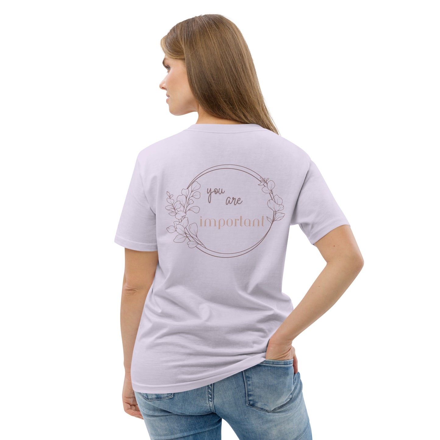 Unisex Organic Cotton T-Shirt - Eco-Friendly Minimalist Sustainable Tee 'You are important'