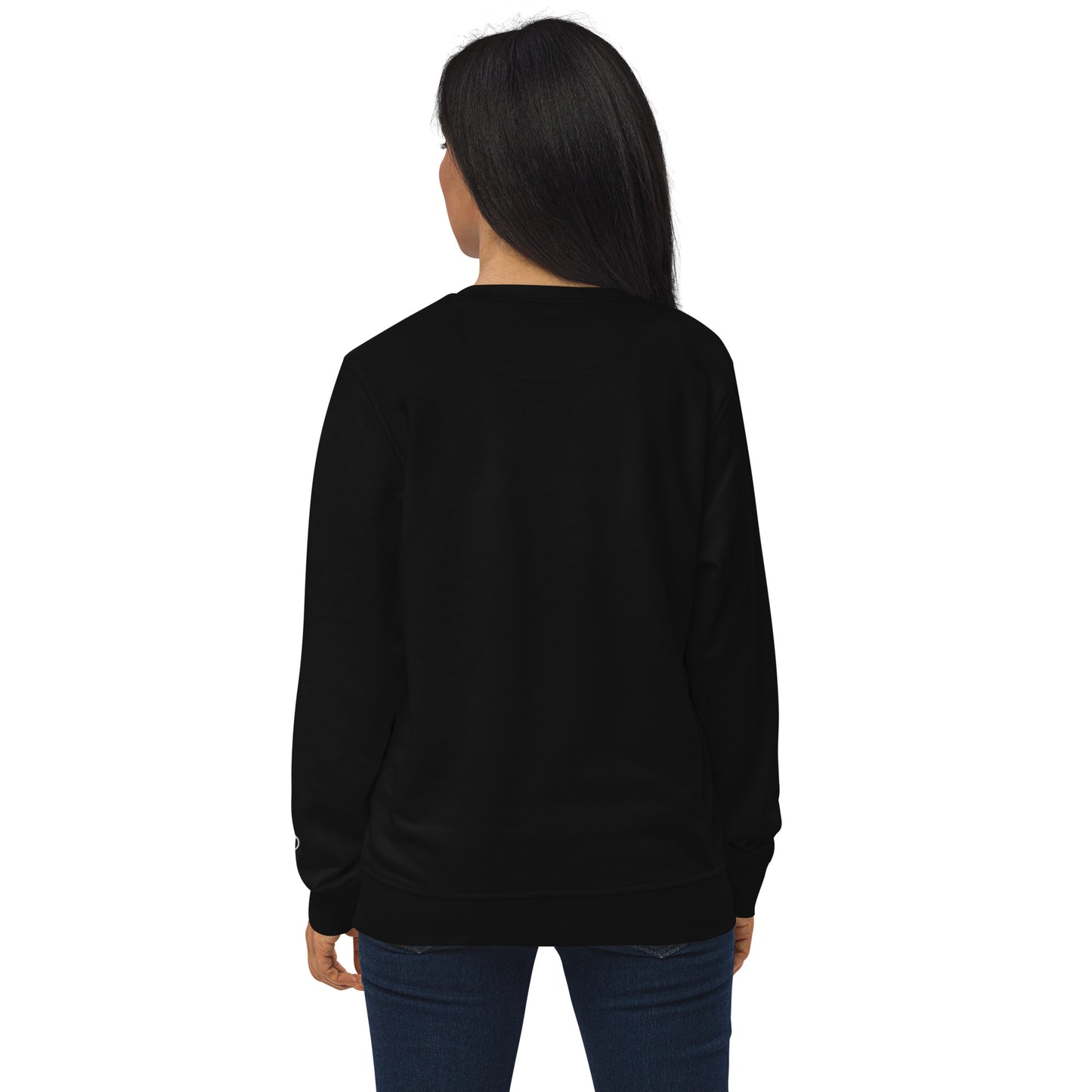 Unisex Organic Cotton Sweatshirt - Minimalist Eco-Friendly Sustainable Pullover 'Blossom Out'