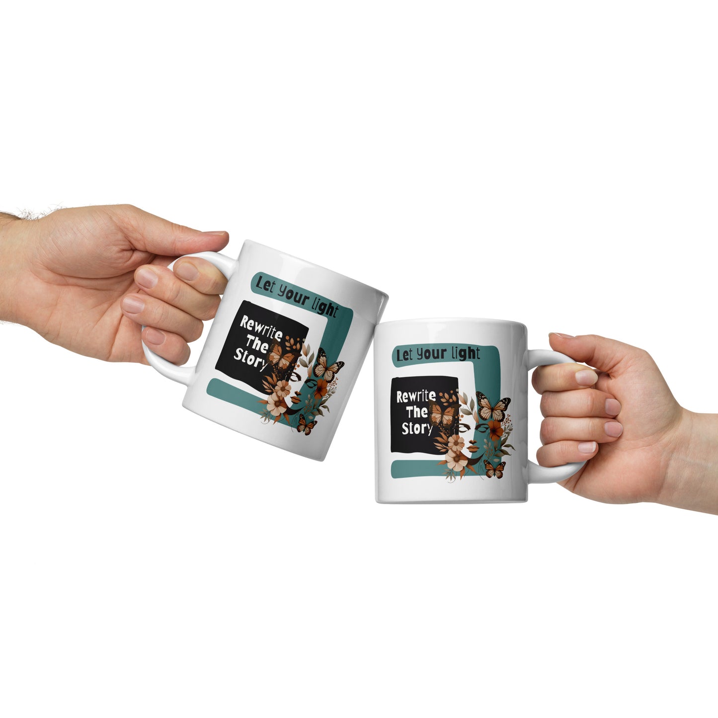 Inspirational Coffee Mug, Microwave & Dishwasher Safe – Perfect Gift 'Rewrite the Story'