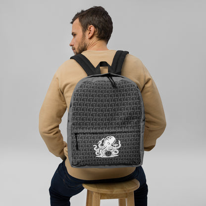 Water-Resistant Medium Backpack for Daily Use & Sports Laptop Compartment & Multiple Pockets 'Improvisation - Musical Octopus'