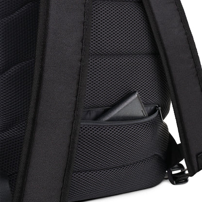 Water-Resistant Medium Backpack for Daily Use & Sports, Laptop Compartment & Multiple Pockets 'Be Well - Good Wishes'