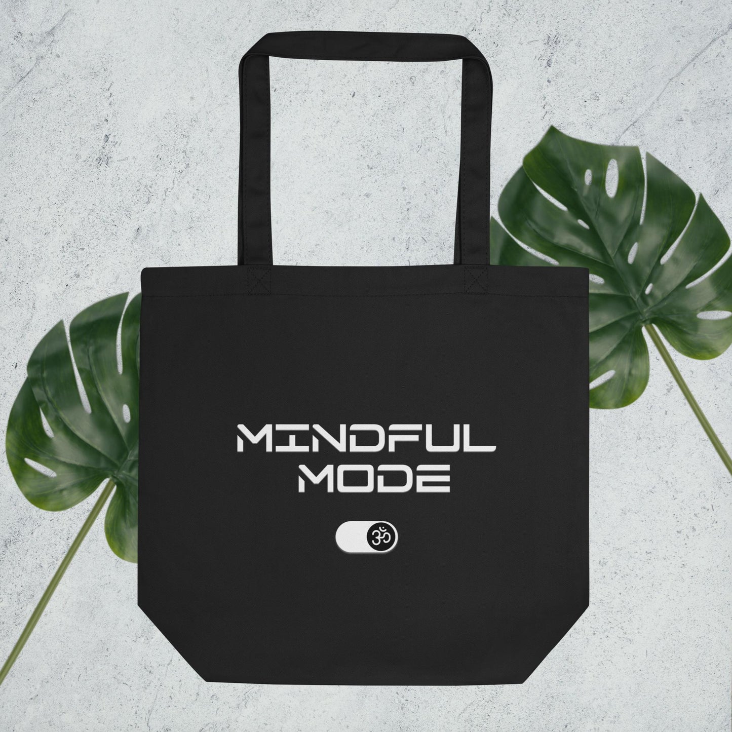 EcoTote Organic Cotton Bag - Reusable, Sustainable Shopping Tote, Eco-Friendly 'Mindful Mode-OM'