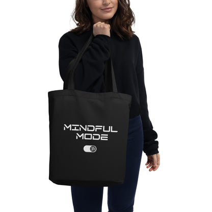 EcoTote Organic Cotton Bag - Reusable, Sustainable Shopping Tote, Eco-Friendly 'Mindful Mode-OM'