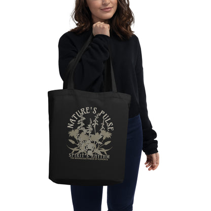 EcoTote Organic Cotton Bag - Reusable, Sustainable Shopping Tote, Eco-Friendly and Durable 'Nature's Pulse'