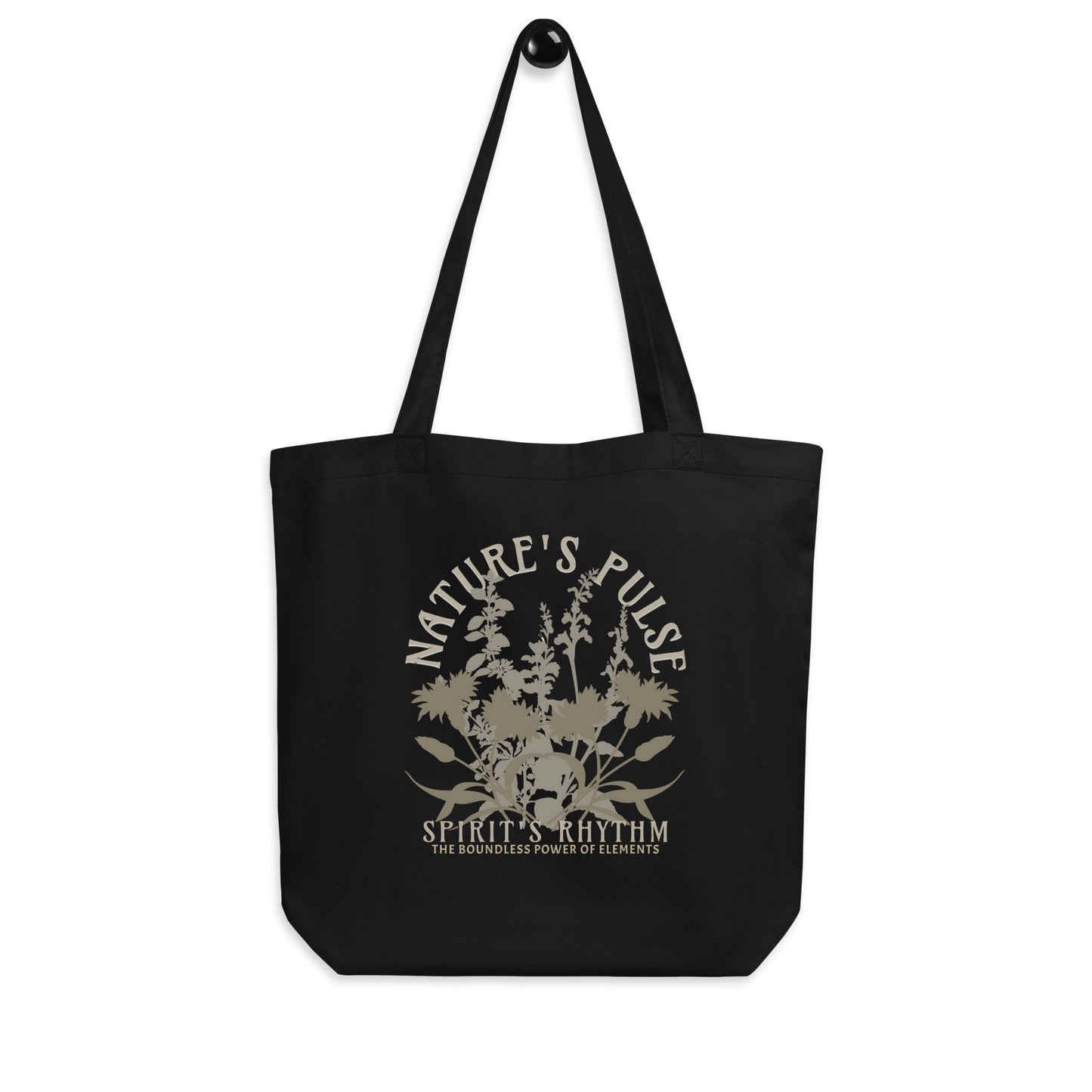 EcoTote Organic Cotton Bag - Reusable, Sustainable Shopping Tote, Eco-Friendly and Durable 'Nature's Pulse'