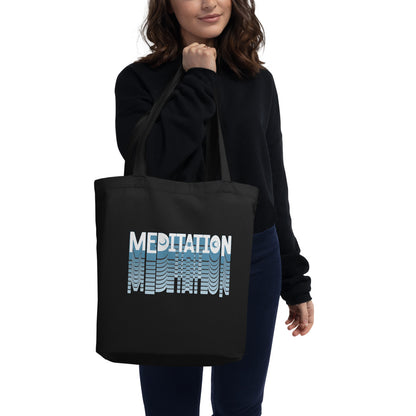 EcoTote Organic Cotton Bag - Reusable, Sustainable Shopping Tote, Eco-Friendly and Durable 'Grades of Meditation'