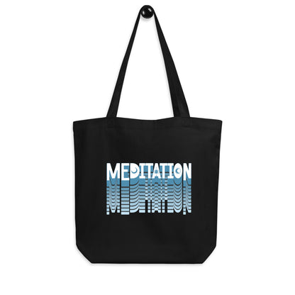 EcoTote Organic Cotton Bag - Reusable, Sustainable Shopping Tote, Eco-Friendly and Durable 'Grades of Meditation'