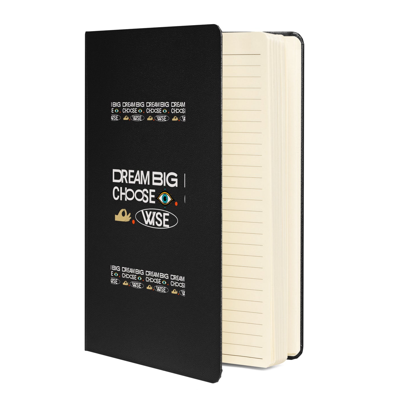 Inspirational Hardcover Notebook with Elastic Closure 'Dream Big'