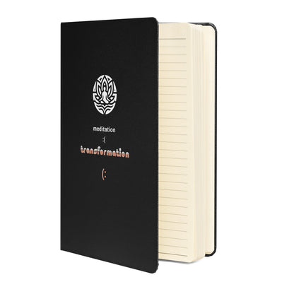 Inspirational Hardcover Notebook with Elastic Closure 'Meditation - Transformation'