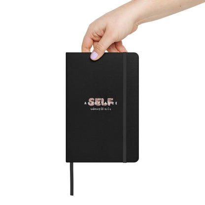 Inspirational Hardcover Notebook with Elastic Closure 'Self Acceptance'