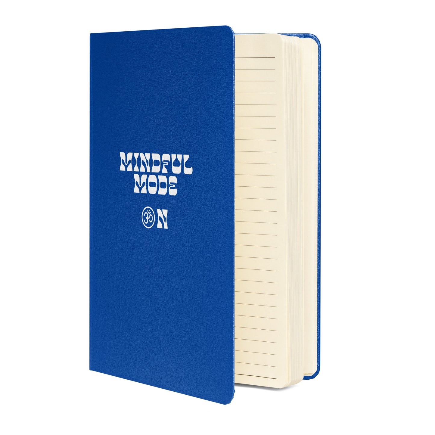 Inspirational Hardcover Notebook with Elastic Closure 'Mindful Mode OM'