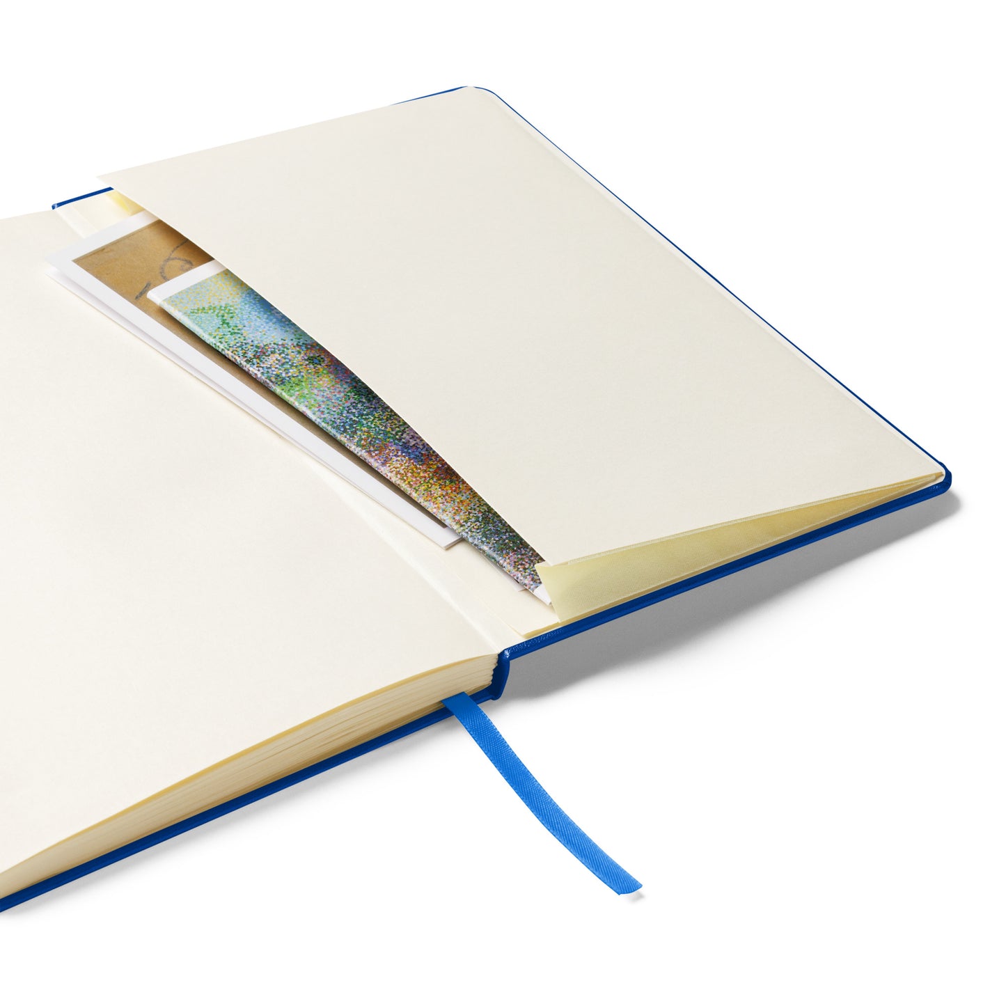 Inspirational Hardcover Notebook with Elastic Closure 'Breath in'