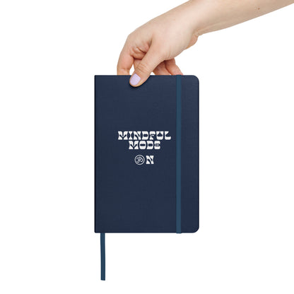 Inspirational Hardcover Notebook with Elastic Closure 'Mindful Mode OM'