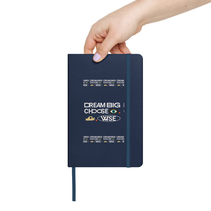 Inspirational Hardcover Notebook with Elastic Closure 'Dream Big'