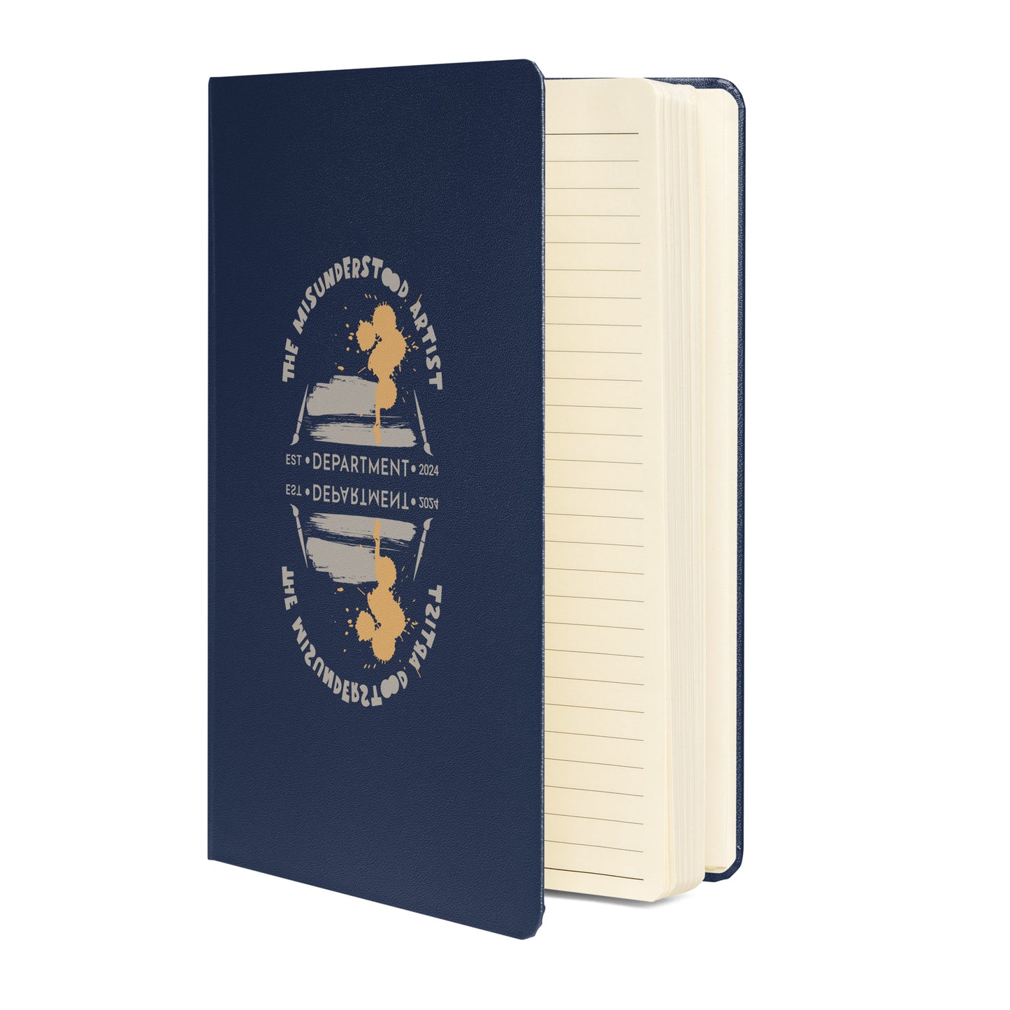 Inspirational Hardcover Notebook with Elastic Closure 'Misunderstood Artist'