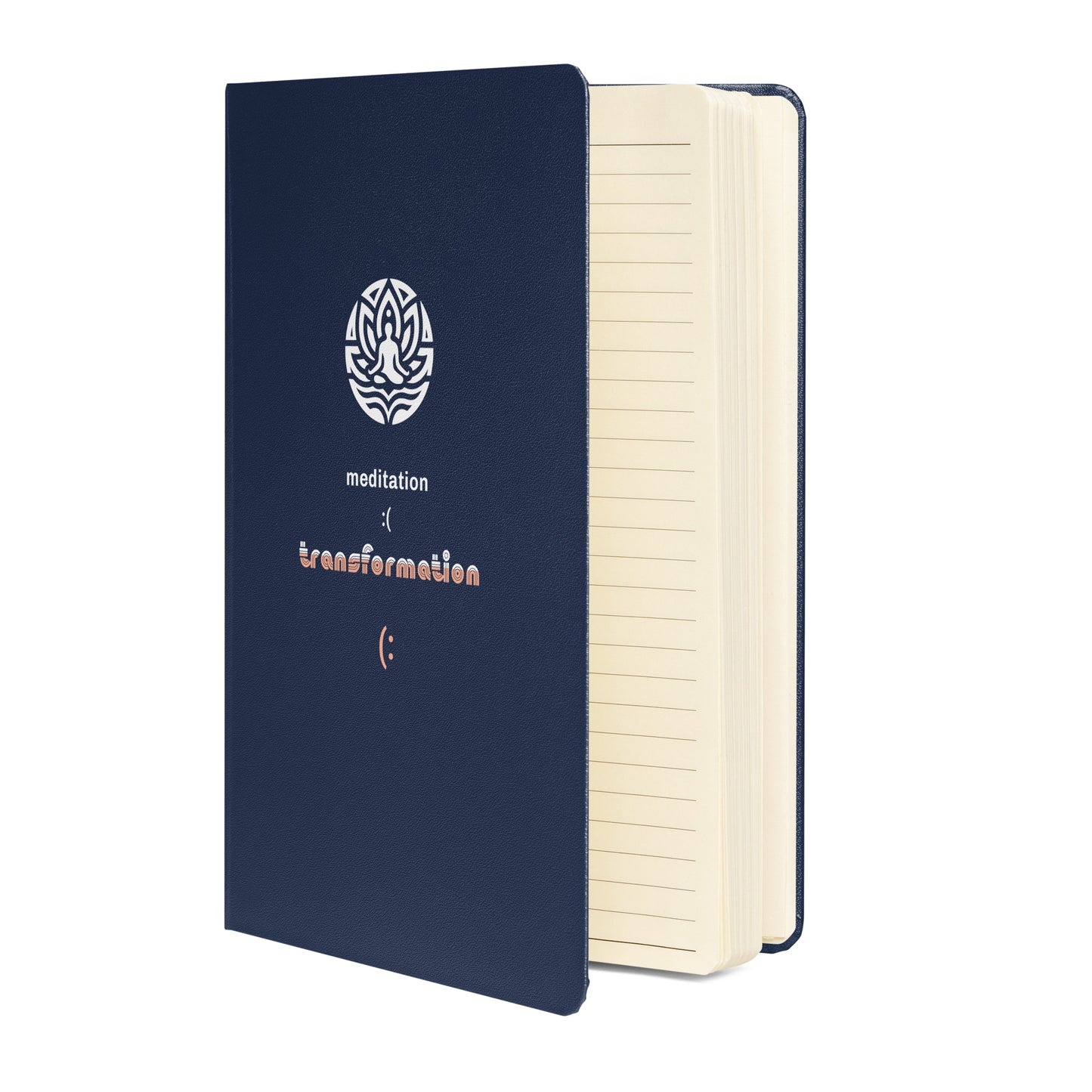 Inspirational Hardcover Notebook with Elastic Closure 'Meditation - Transformation'