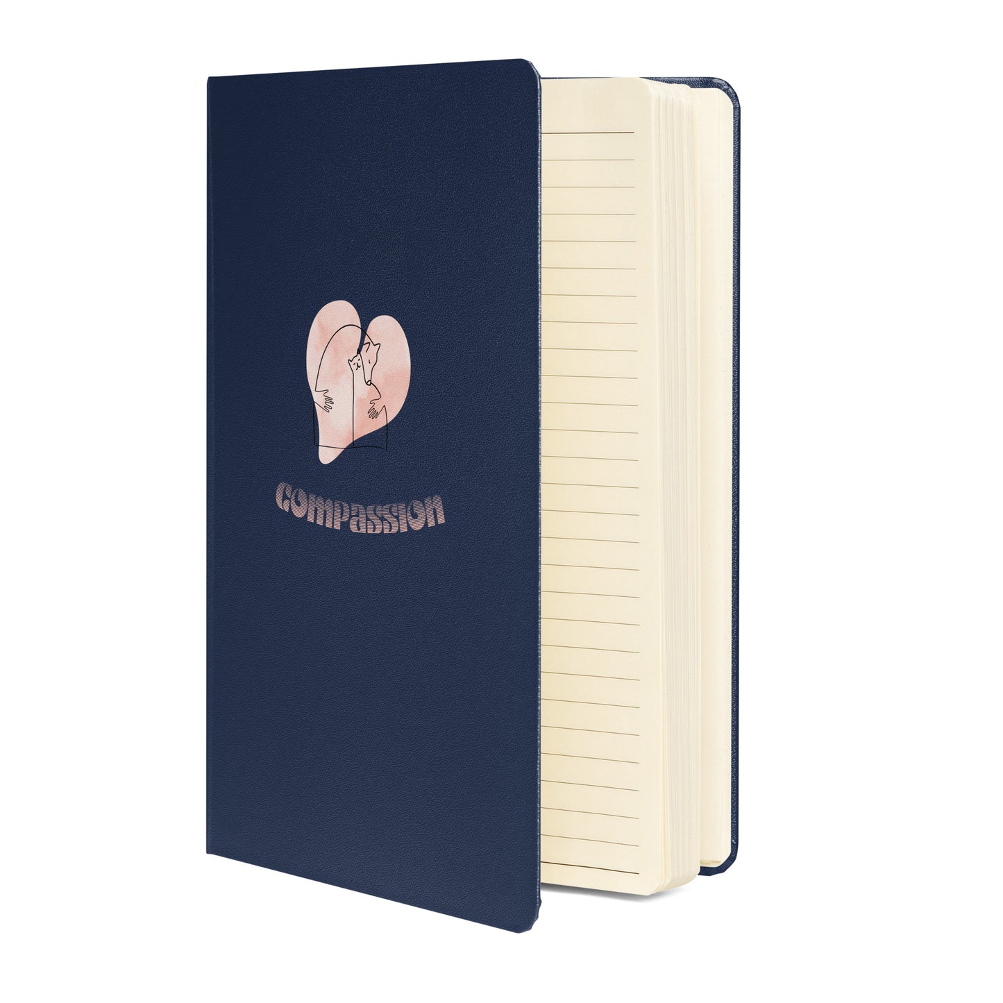 Inspirational Hardcover Notebook with Elastic Closure 'Compassion'