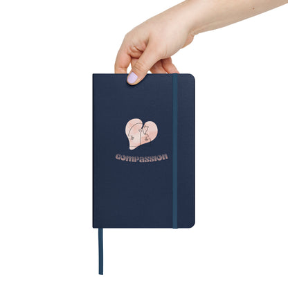 Inspirational Hardcover Notebook with Elastic Closure 'Compassion'